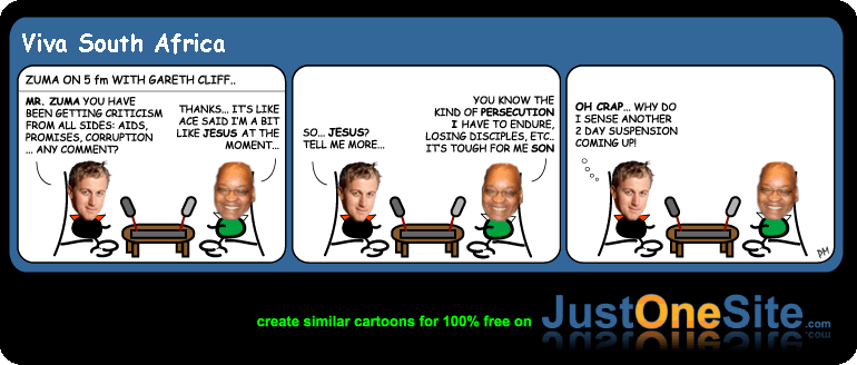 Zuma is Jesus cartoon