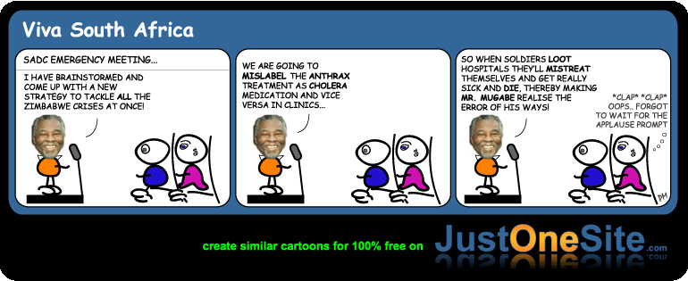 Cartoon – Thabo Mbeki and SADC Zimbabwe Strategy