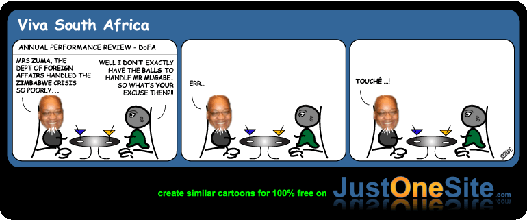 Click cartoon to read full post or to COMMENT Motlanthe and Nkosazana Dlamini-Zuma fail South Africa and Zimbabwe cartoon