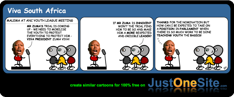 Malema turns down parliamentary nomination cartoon