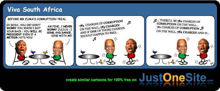 Click cartoon to read full post or to COMMENT The meaningless trial of Jacob Zuma cartoon
