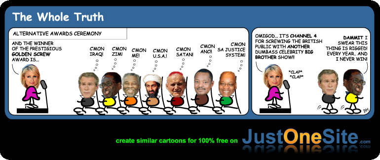 Click cartoon to read full post or to COMMENT The Golden Scr3w Awards Ceremony cartoon