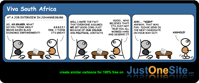 Click cartoon to read full post or to COMMENT White is the new black cartoon