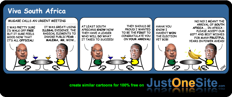 NPA drops Zuma charges and liberates South Africa cartoon