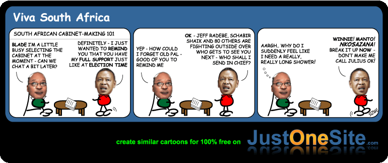 Click cartoon to read full post or to COMMENT Wonkie’s Zuma Dream Team South African Cabinet cartoon