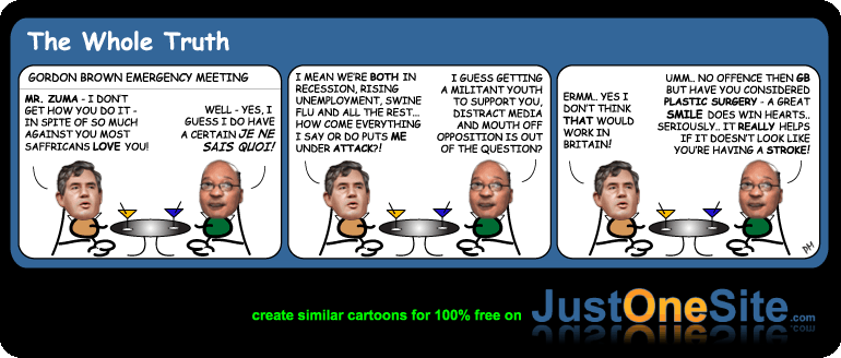 Gordon Brown’s smile Vs. Britains Recession image