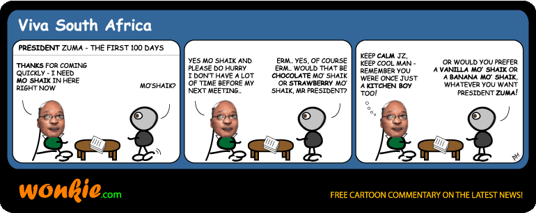 In praise of Jacob Zuma cartoon