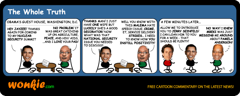 Click cartoon to read full post or to COMMENT Why I Love South Africa cartoon
