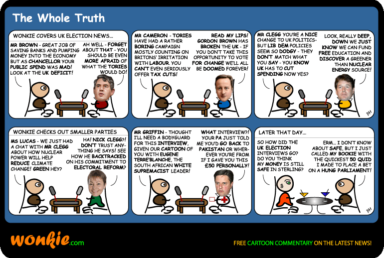 2010 UK election Cartoon – Hung parliament? image