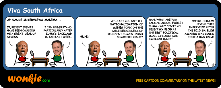 2010 SA Blog Awards cartoon