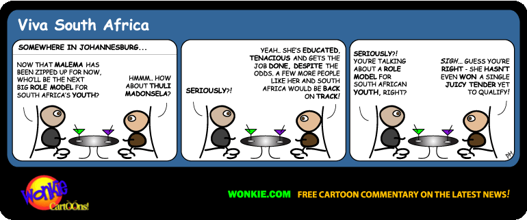 Click cartoon to read full post or to COMMENT Thuli Madonsela – South African Role Models cartoon cartoon