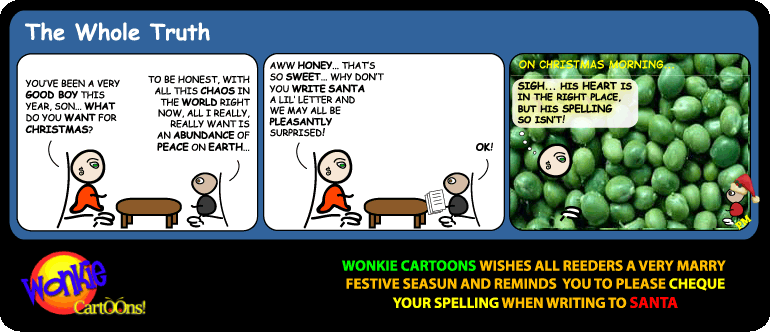 Click cartoon to read full post or to COMMENT Merry Christmas – Peace on Earth Cartoon cartoon