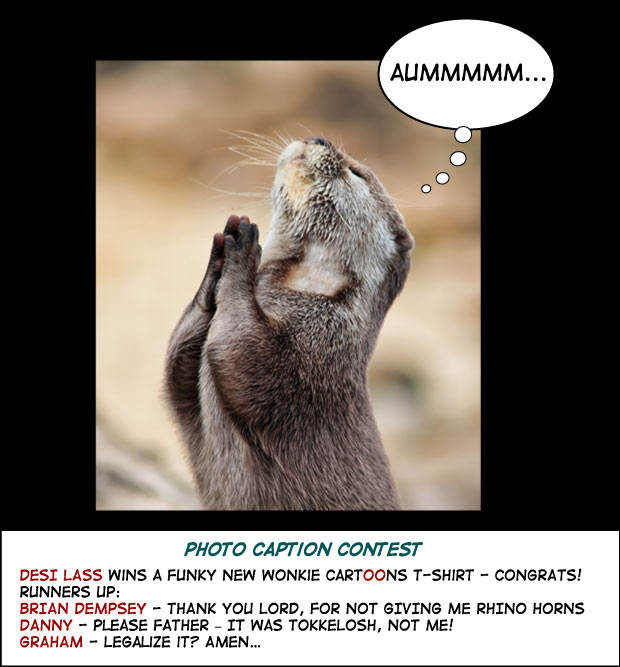 Click cartoon to read full post or to COMMENT Rodent Prayer – Photo Caption Challenge! cartoon