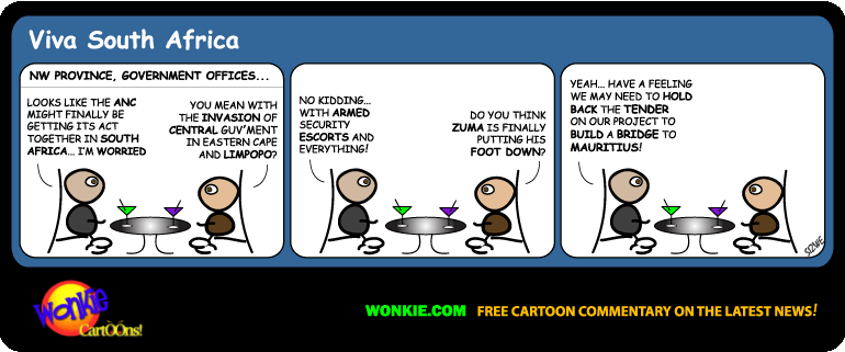 Click cartoon to read full post or to COMMENT Limpopo – Is Zuma finally delivering? cartoon