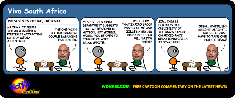 DASO promotes Interracial Hanky-Panky – Woohoo! cartoon