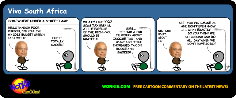 Pravin Gordhan – 2012 Budget Cartoon cartoon