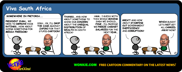 Jacob Zuma’s (not so) New Leaf Cartoon cartoon