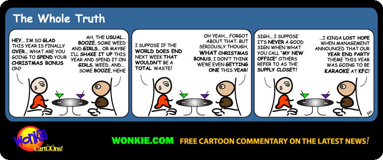 How to Waste Your 2012 Christmas Bonus! image