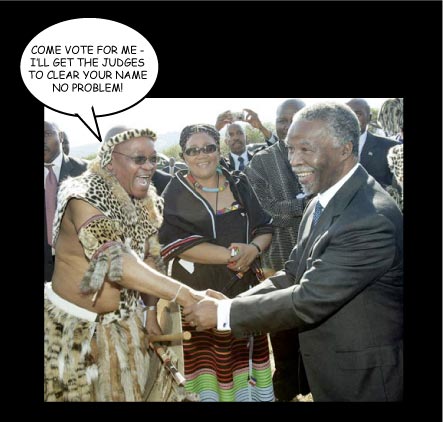 Zuma lobbying Mbeki to vote Zuma and Mbeki