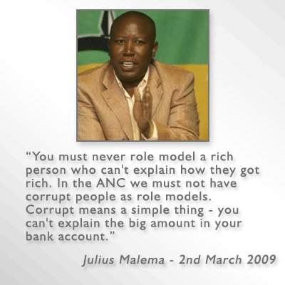Julius Malema corruption photo