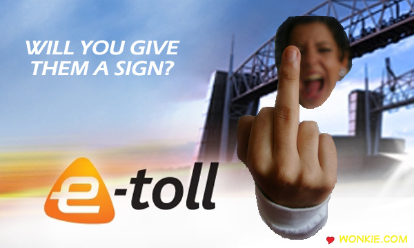 e-toll protest image