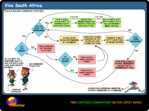 julius malema strategy coaching cartoon