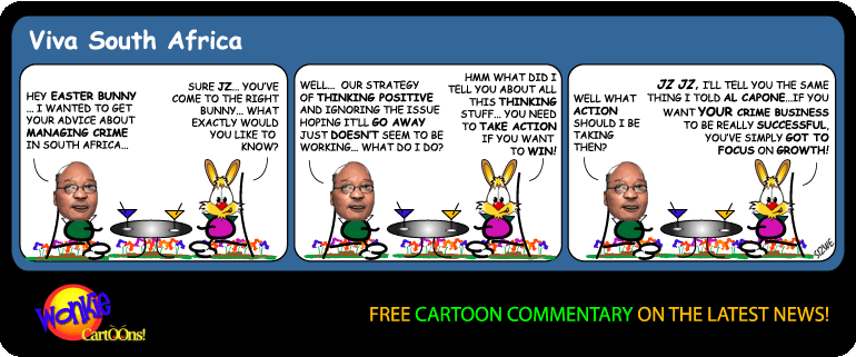 Crime in South Africa cartoon
