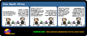 Jacob Zuma name-dropping cartoon