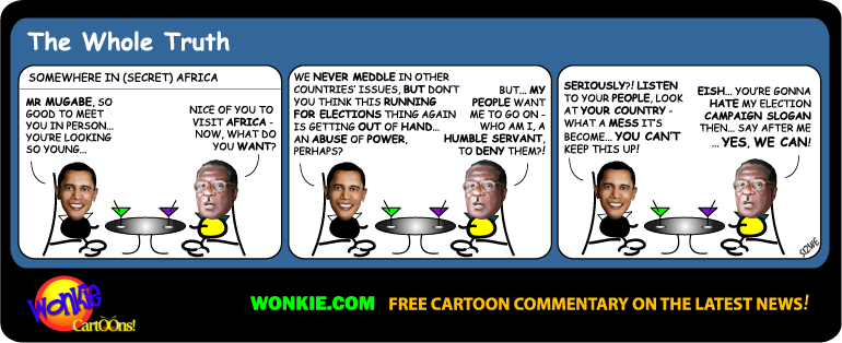 Zimbabwe Elections - Robert Mugabe Cartoon