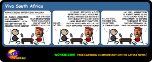 Malema land grabs cartoon