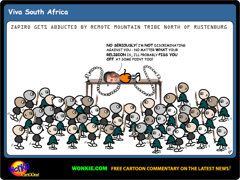 Controversial Zapiro Religious cartoon